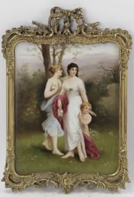 19TH C. KPM STYLE PORCELAIN PLAQUE