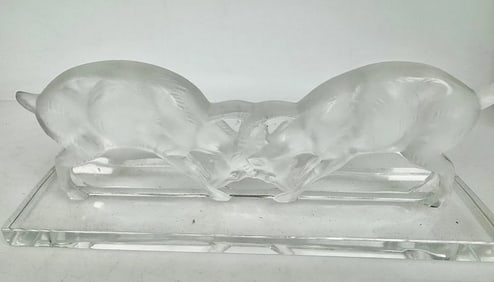 LALIQUE GOATS FIGHTING