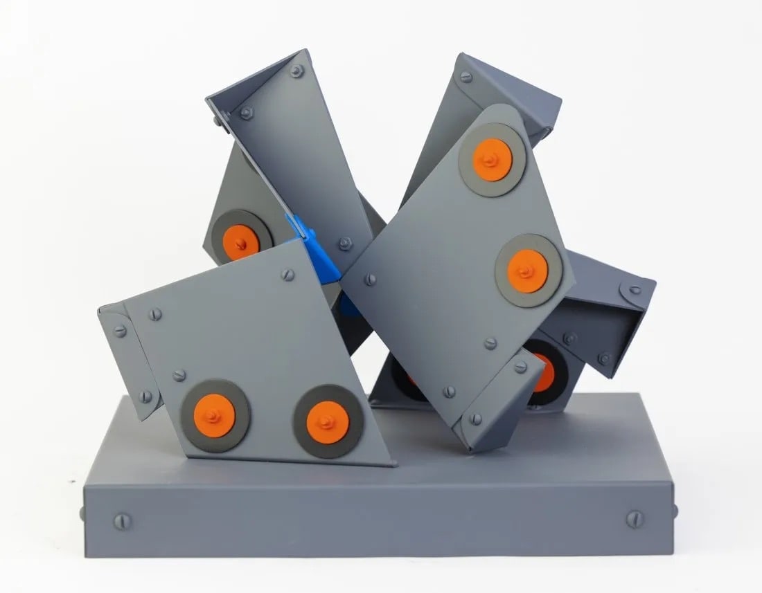 EDGAR NEGRET inches MARIPOSA inches inches BUTTERFLY SCULPTURE: Edgar Negret. Signed original aluminum painted sculpture. Titled inches MARIPOSA inches inches BUTTERFLY inches . Year 1.998, Numbered 33/40. 14 H x 16 x 16 inches. Estimate $6.000-8.000