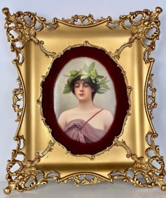 LARGE GERMAN PORCELAIN PLAQUE