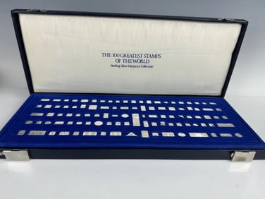 FRANKLIN MINT 100 GREATEST STAMPS OF THE WORLD