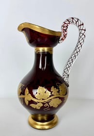 GILT MOSER PITCHER