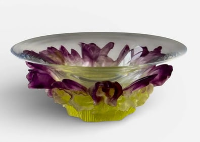 A LARGE DAUM PATE DE VERRE BOWL