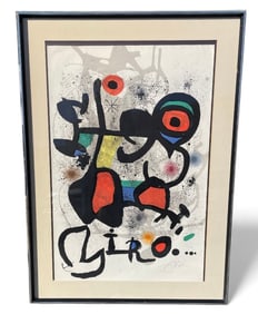 JOAN MIRO (1893-1983) EXHIBITION OF BRONZES ABSTRACT LE LITHOGRAPH