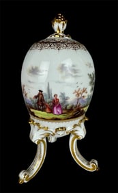 19TH C. MEISSEN EGG