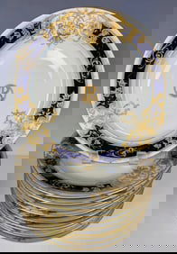 SET OF 10 ART NOUVEAU BERLIN KPM SALAD PLATES