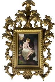 19TH CO BERLIN KPM PORCELAIN PLAQUE