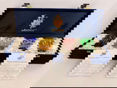 SET OF 4 IMPERIAL FABERGE NAZDROVIA GLASSES