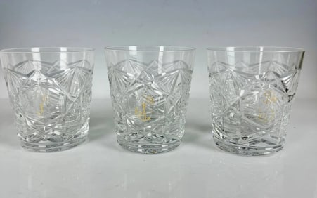 SET OF 3 BACCARAT WHISKY TUMBLERS