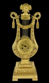 EMPIRE STYLE DORE BRONZE CLOCK