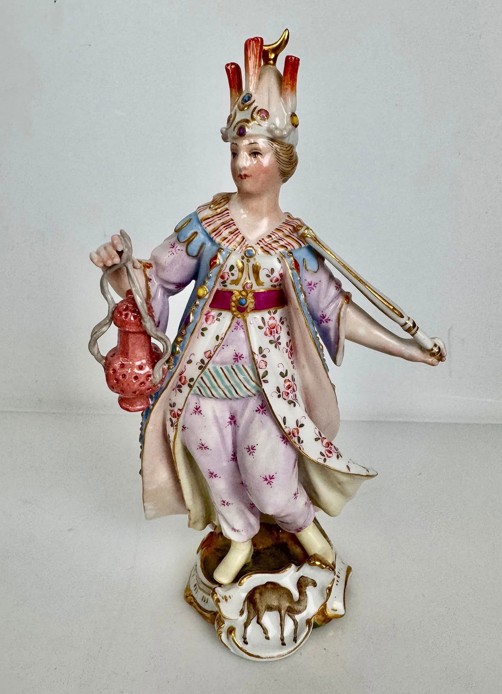 19TH C. MEISSEN FIGURE: First quality. Measures 6 inches high. In good condition. Estimate $600-800