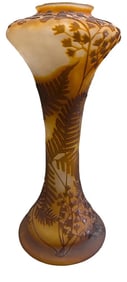 A LARGE GALLE CAMEO GLASS VASE
