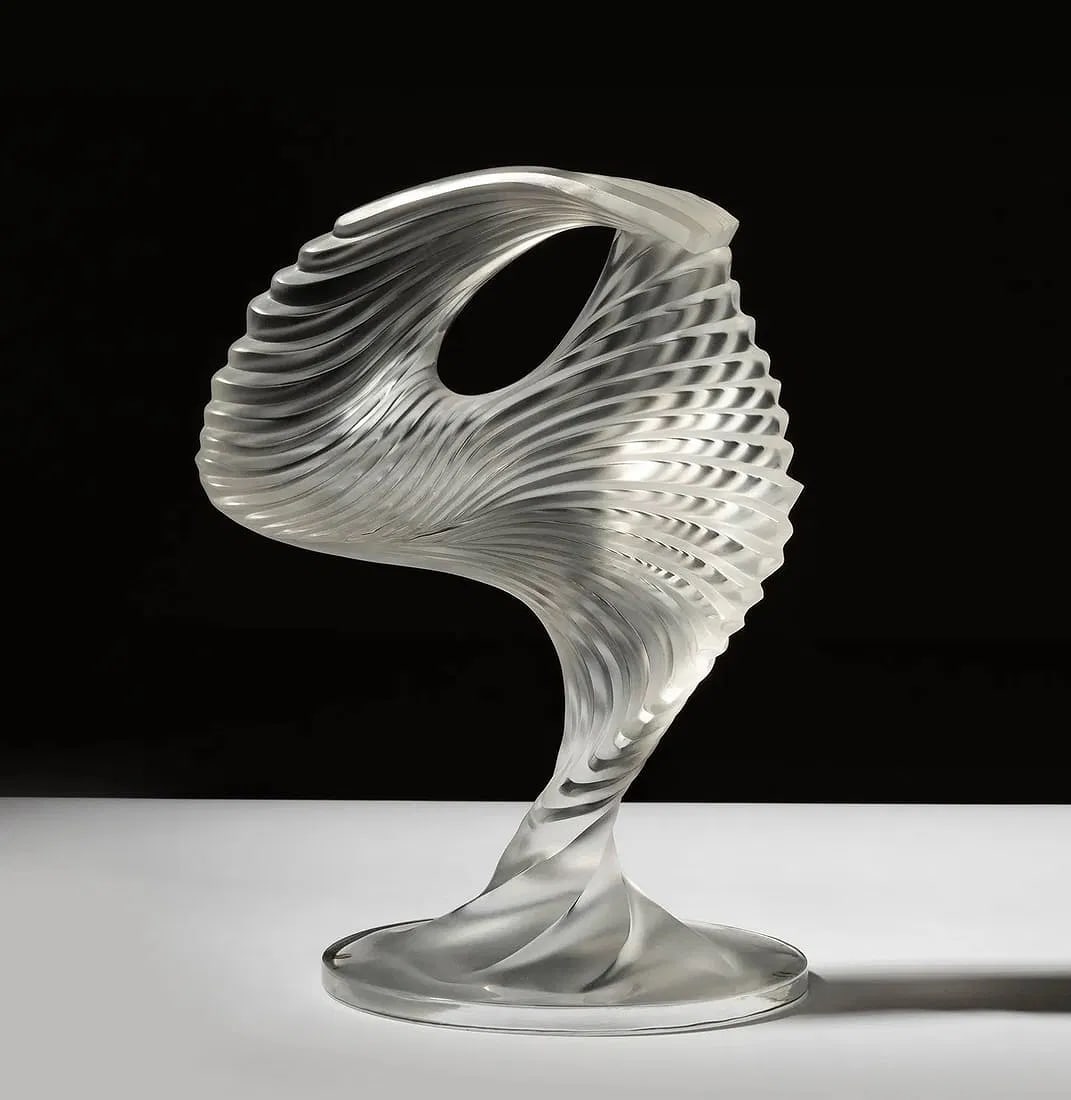 LALIQUE CRYSTAL TROPHEE SCULPTURE: signed "Lalique France" to underside 12 3/4 x 9 x 7 1/4 in. In good condition. Estimate $2000-2500