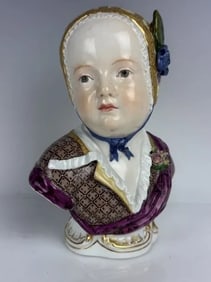19TH C. MEISSEN BUST