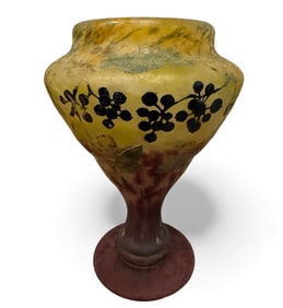 A LARGE DAUM NANCY VASE