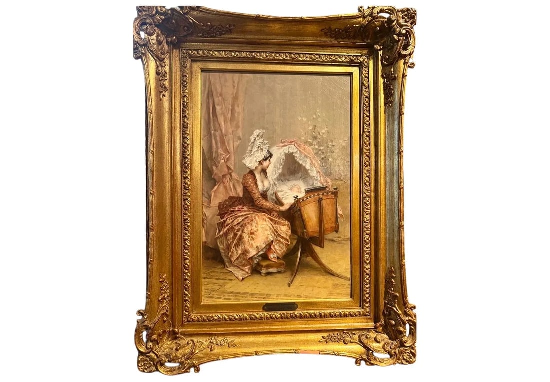 19TH C. OIL PAINTING SIGNED F.H.KAEMMERER CIRCA 1880: In good condition. Estimate $4000-5000