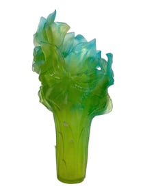 MONUMENTAL DAUM PATE DE VERRE VASE LTD EDITION