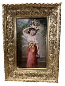 A FINE BERLIN KPM PORCELAIN PLAQUE