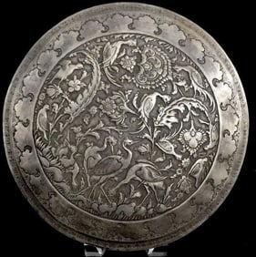 A VERY FINE MID CENTURY PERSIAN SILVER BOX