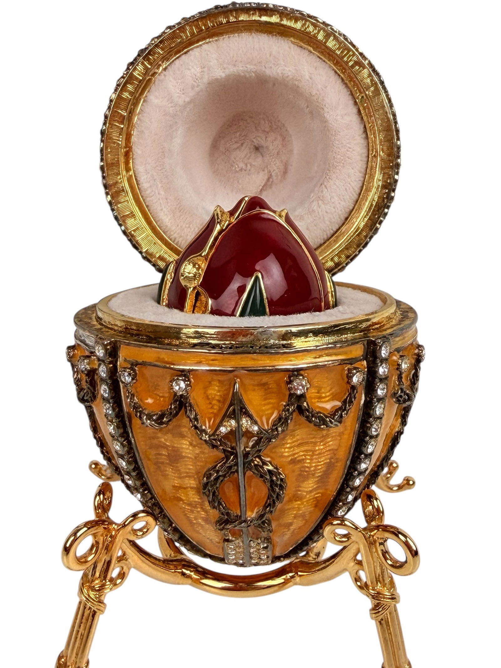 IMPERIAL FABERGE ENAMEL EGG (1 of 3)