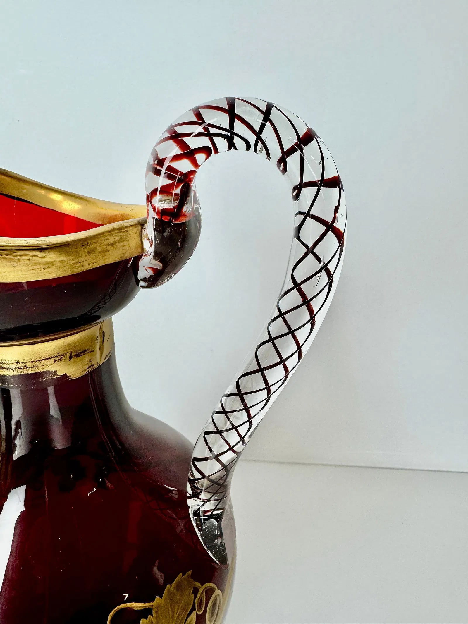 GILT MOSER PITCHER - 4