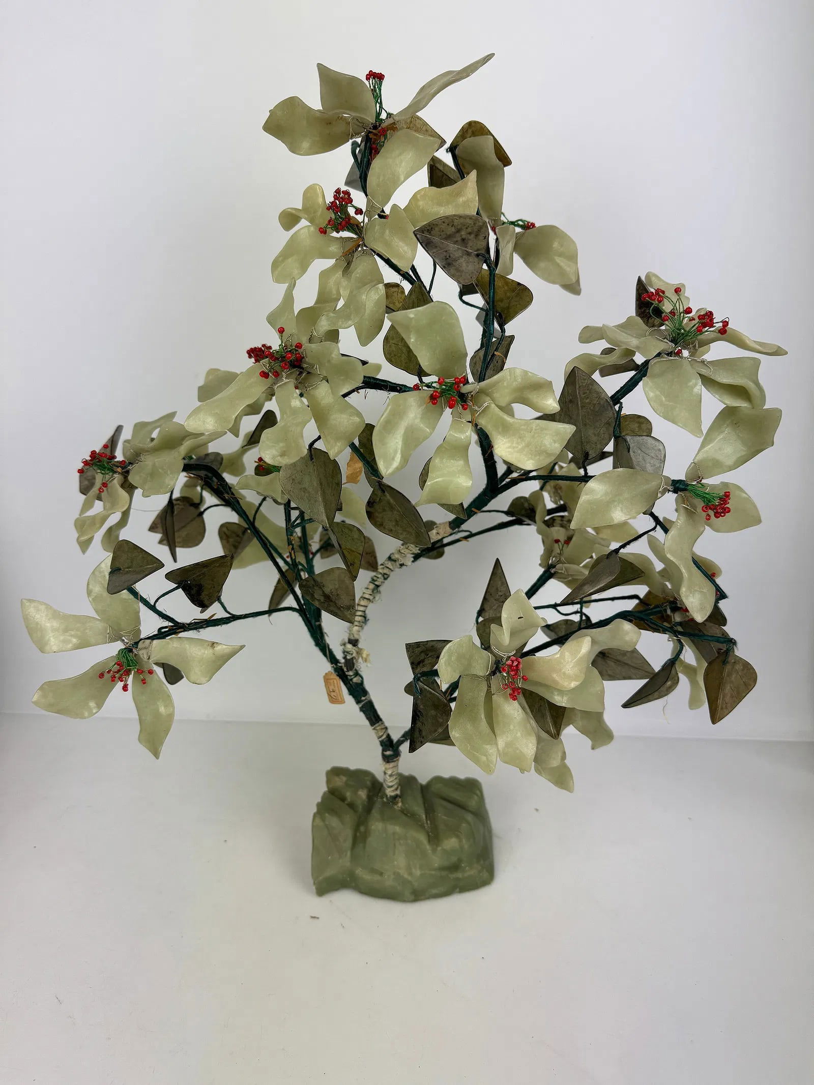 A LARGE CHINESE JADE TREE - 6