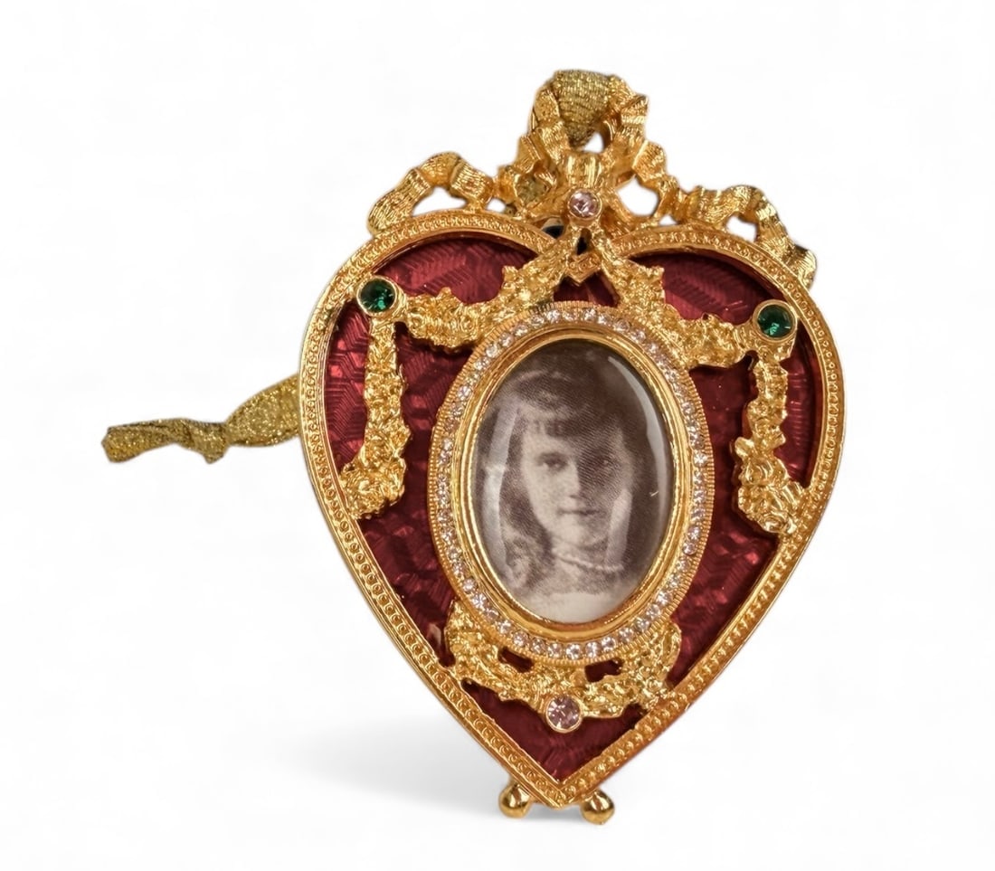 IMPERIAL FABERGE ENAMEL MINATURE PICTURE FRAME: In original presentation box. In excellent condition. Estimate $400-500