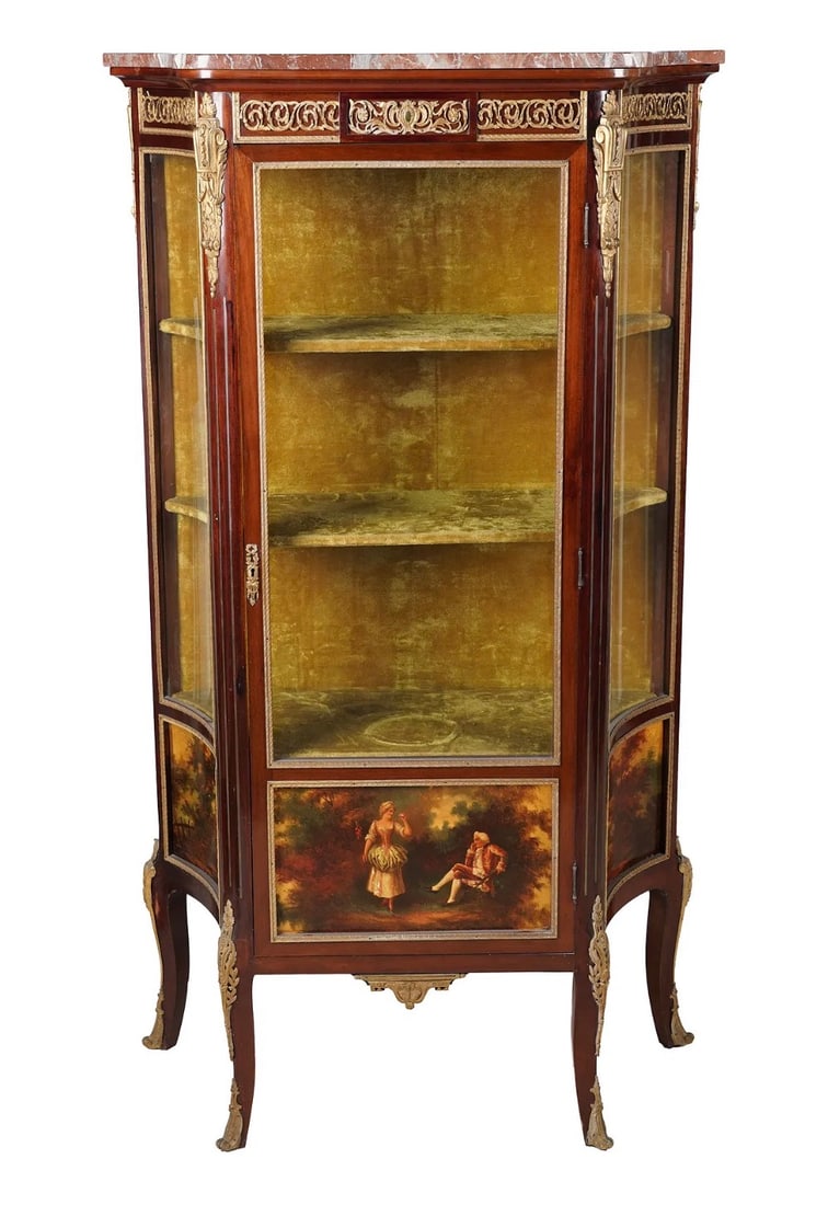 ORMOLU MOUNTED KINGWOOD VERNIS MARTIN. VITRINE (1 of 3)