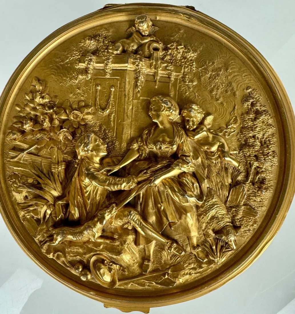 19TH C. ORMOLU JEWELLERY BOX - 2