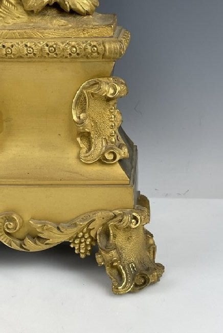 EMPIRE STYLE DORE BRONZE CLOCK - 3