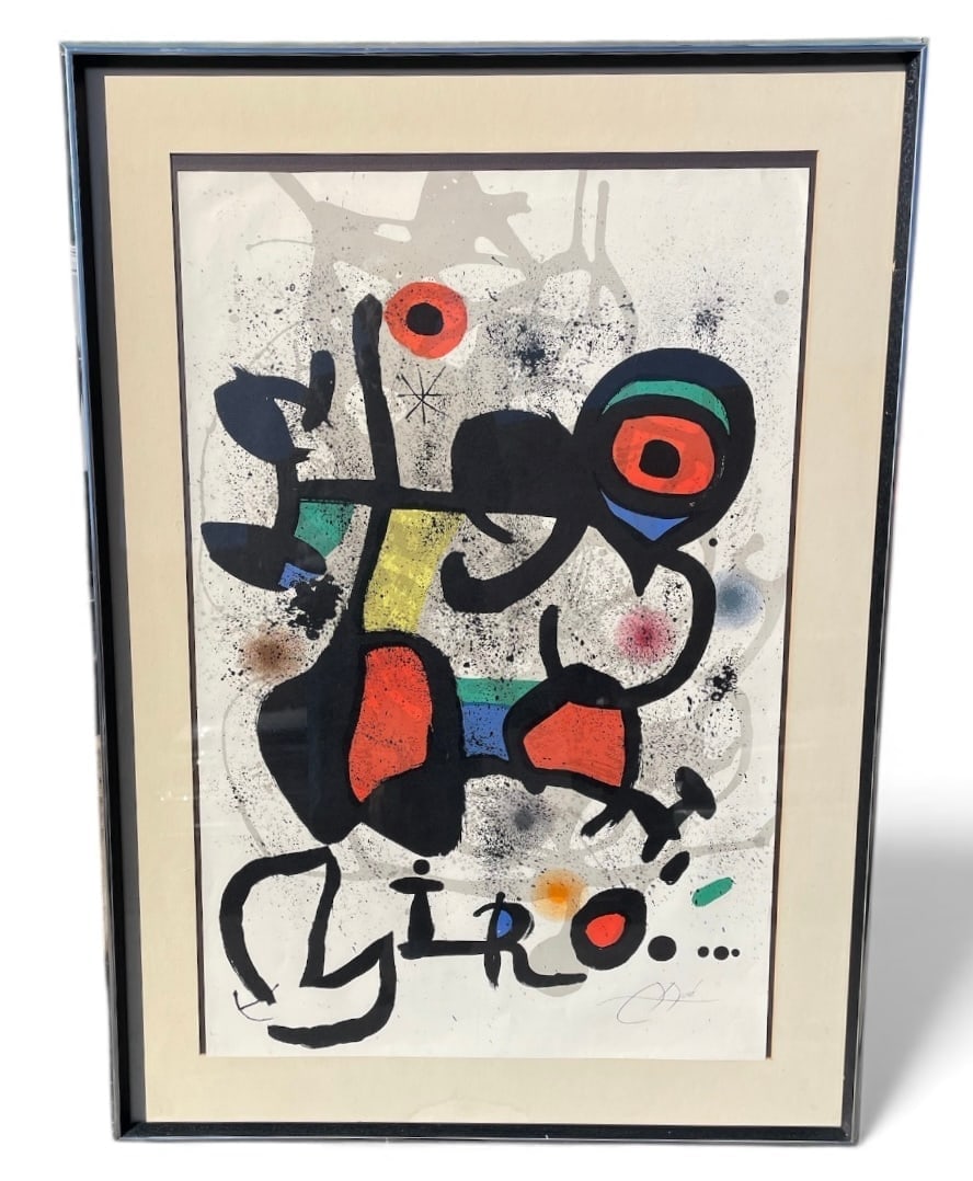 JOAN MIRO (1893-1983) EXHIBITION OF BRONZES ABSTRACT LE LITHOGRAPH (1 of 4)