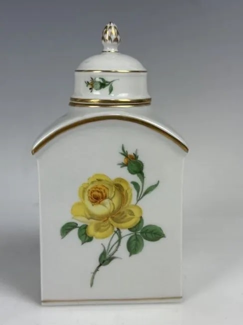 MEISSEN TEA CADDY - 2