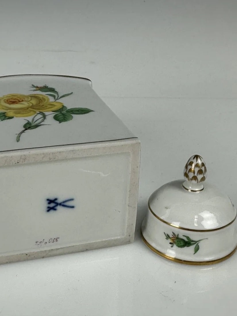 MEISSEN TEA CADDY - 3