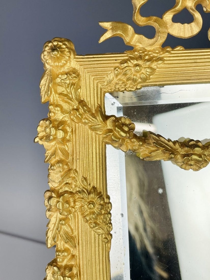 A LARGE DORE BRONZE MIRROR - 2