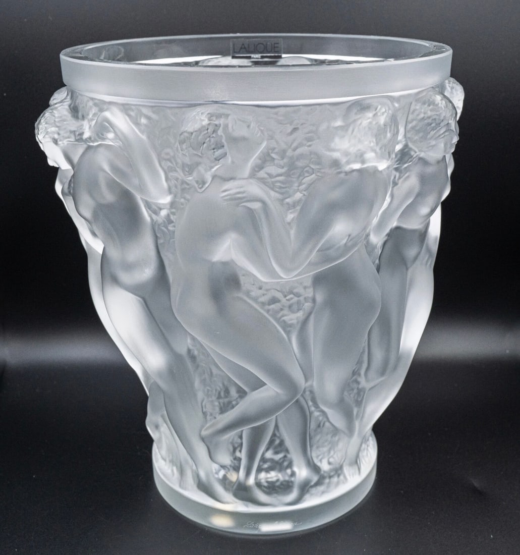 LARGE LALIQUE BACHANTES VASE (1 of 4)