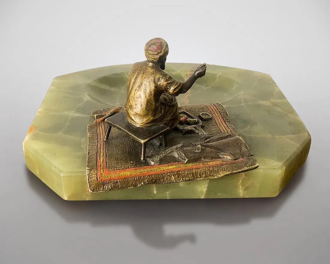 AUSTRIAN COLD PAINTED BRONZE ASHTRAY - 2