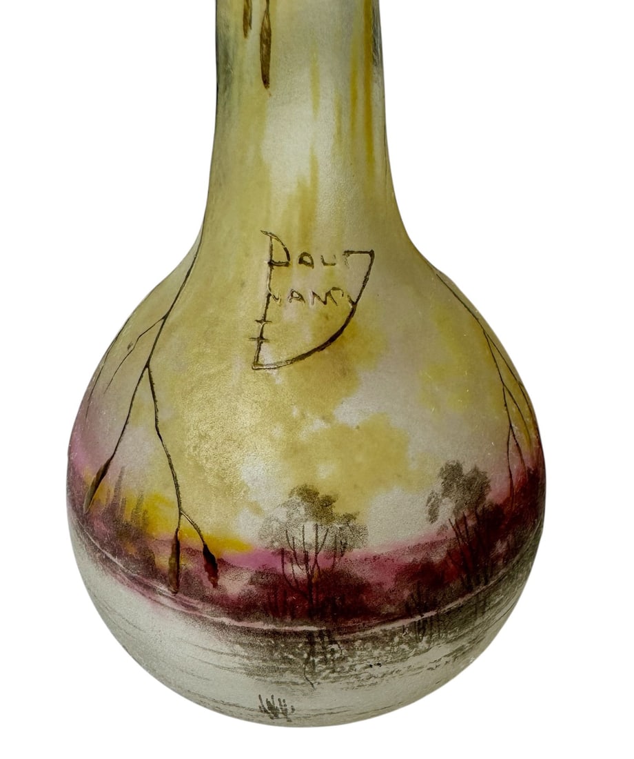 A LARGE DAUM NANCY VASE - 2