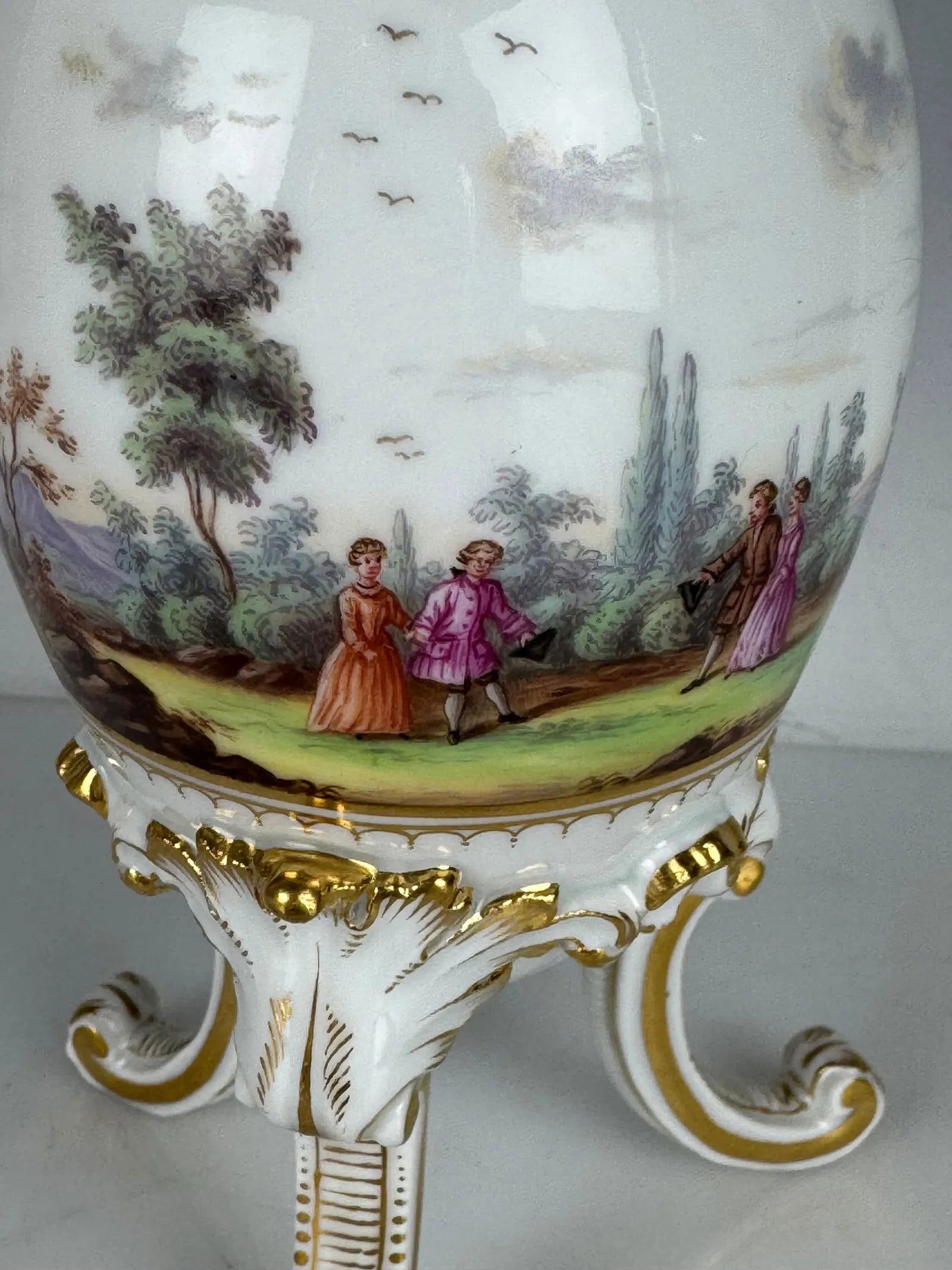 19TH C. MEISSEN EGG - 3