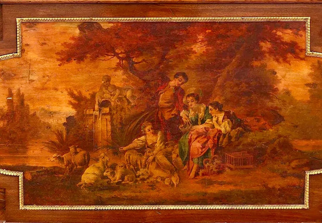 19TH C. ORMOLU MOUNTED VERNIS MARTIN COMMODE - 2