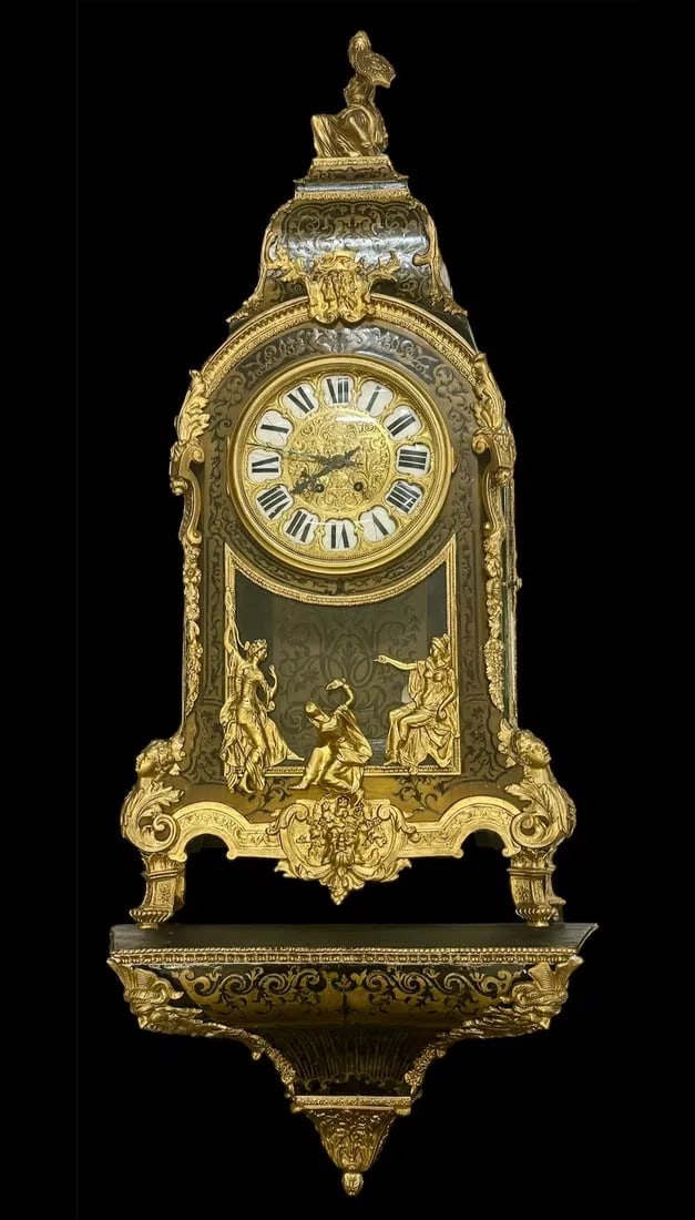 A PALATIAL FRENCH BOULLE BRACKET CLOCK 62 inches TALL (1 of 6)