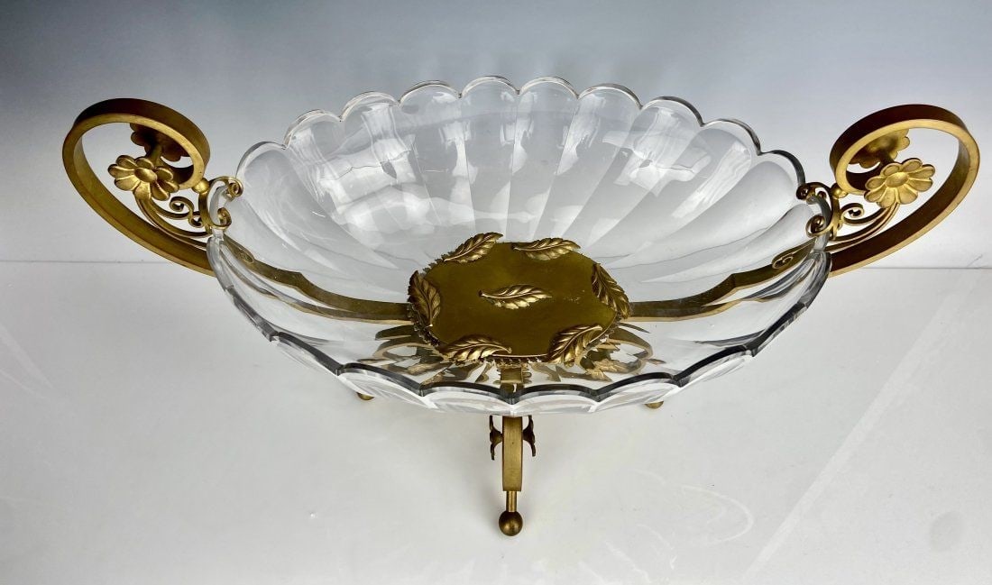 LARGE ORMOLU MOUNTED BACCARAT CENTERPIECE - 2