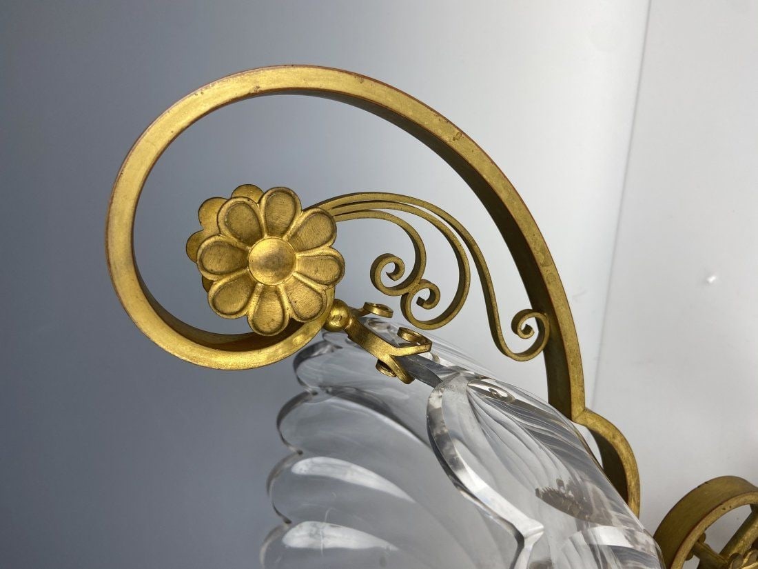 LARGE ORMOLU MOUNTED BACCARAT CENTERPIECE - 4