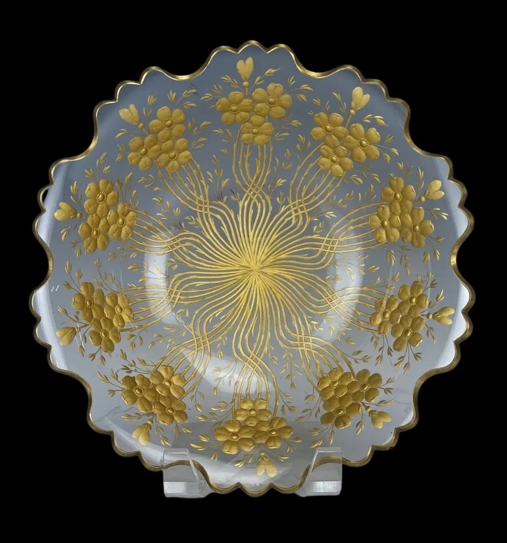 GILT MOSER DISH - 2
