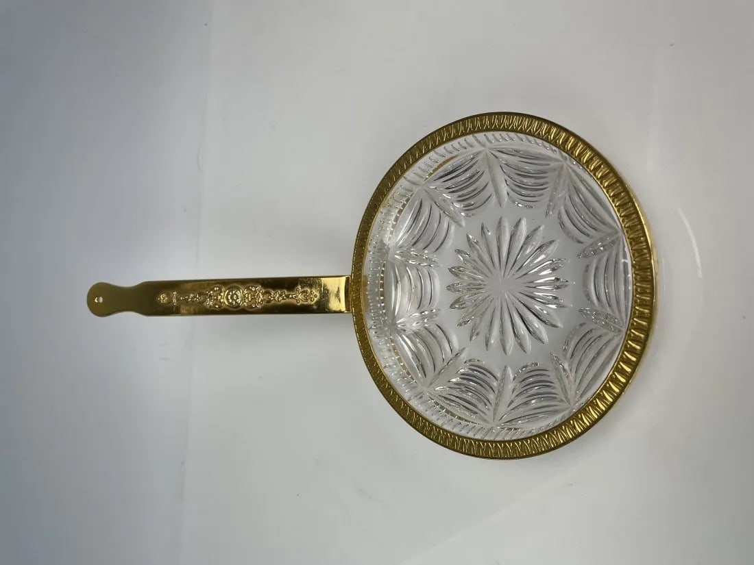 EMPIRE STYLE ORMOLU AND CRYSTAL DISH - 2