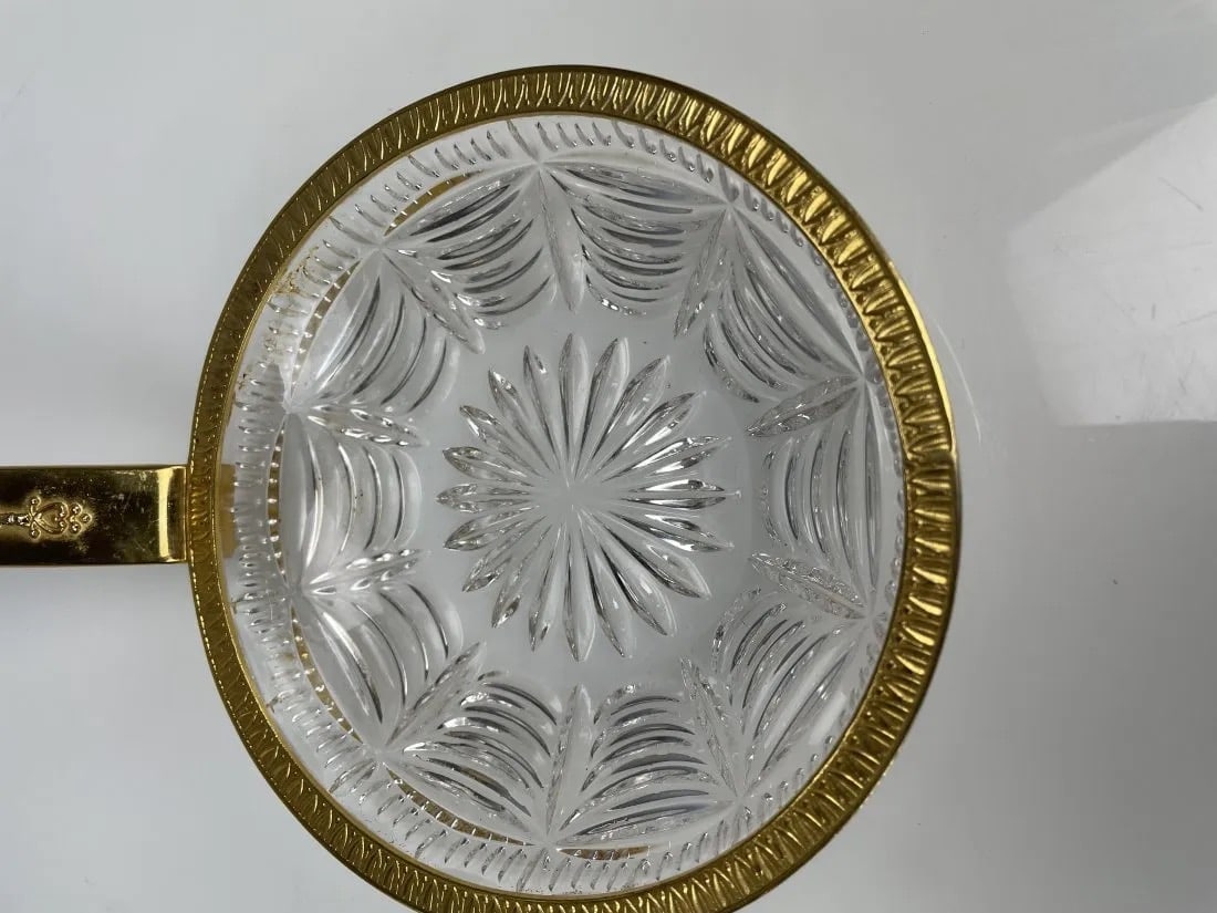 EMPIRE STYLE ORMOLU AND CRYSTAL DISH - 4