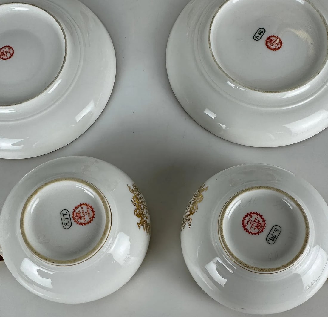IMPERIAL SEVRES TEA SET - 6