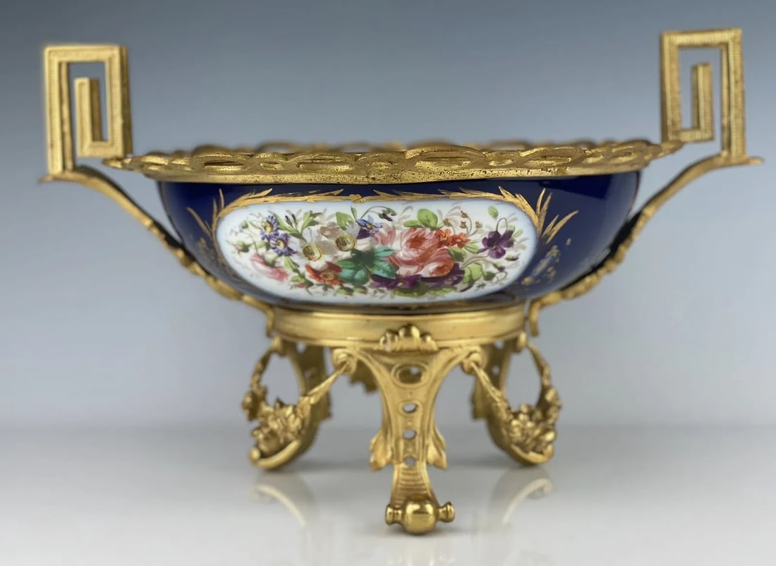 19TH C. ORMOLU MOUNTED SEVRES CENTREPIECE - 2