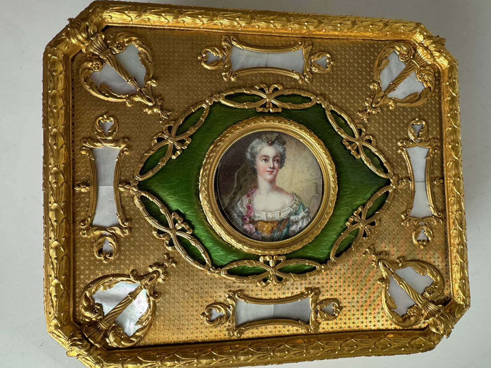 LARGE ORMOLU LIMOGES ENAMEL BOX - 5