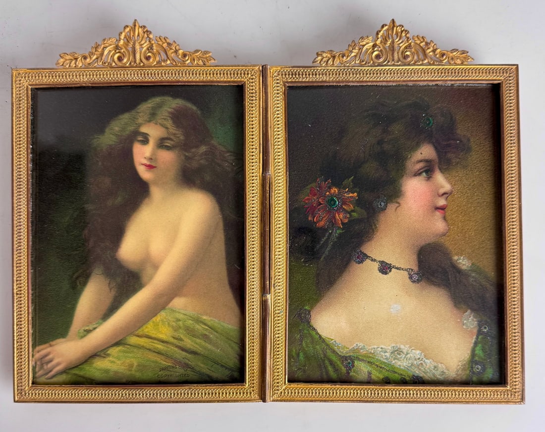 ORMOLU PICTURE FRAME: Circa 1920. Fits 5 inches x3 inches photos approx. In good condition. Estimate $400-500