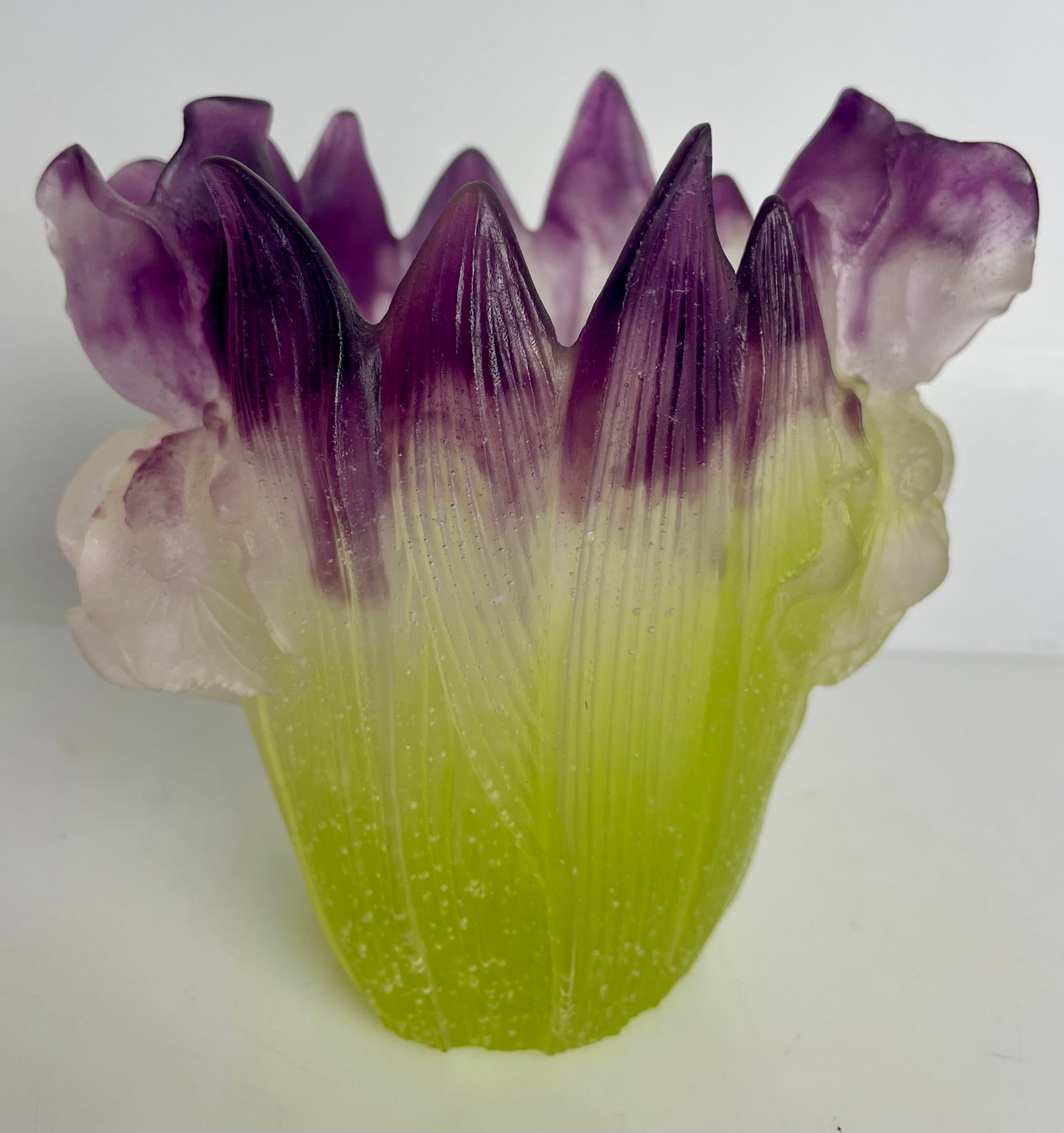 DAUM PATE DE VERRE VASE (1 of 6)